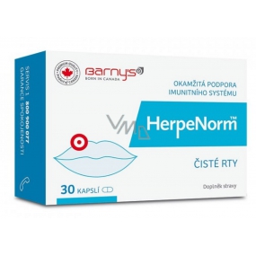 Barnys HerpeNorm Nahrungsergänzungsmittel in Form von Kapseln zur intensiven Pflege Ihrer Lippen 30 Stück