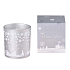 Arome Winter Glow Snowy Wonderland Duftglaskerze Silber in einer Geschenkbox 80 x 90 mm 500 g