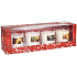 Herz & Zuhause Warmes Weihnachten + Duft des Weihnachtsbaumes + Funkelndes Weihnachten + Wärme des Familienkamins Kerzenglas 4 x 52 g, Set