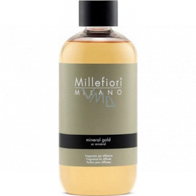 Millefiori Milano Natural Mineral Gold - Mineralgold Diffusor Nachfüllung für Weihrauchstiele 250 ml