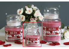 Lima Aroma Dreams Rose Duftkerze Glas mit Deckel 120 g