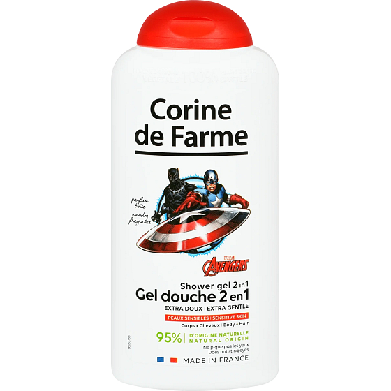 Corine de Farme Avengers 2in1 Duschgel und Haarshampoo für Kinder 300 ml