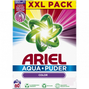 Ariel Aquapuder Color Universalwaschmittel für Buntwäsche 60 Dosen 3,9 kg