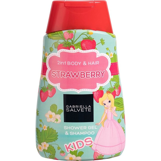 Gabriella Salvete Kids Strawberry 2in1 Duschgel und Haarshampoo für Kinder 300 ml