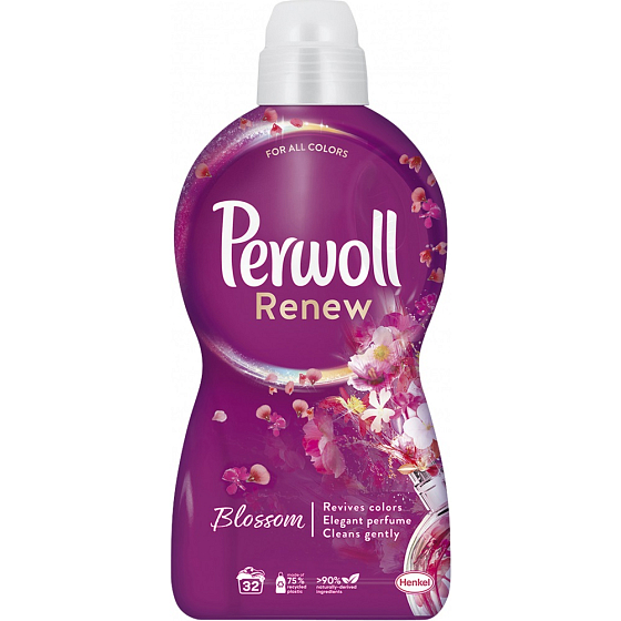 Perwoll Renew Blossom 3in1 Flüssigwaschgel für alle Wäschearten 32 Dosen 1,92 l