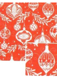 Nekupto Weihnachtsgeschenkpapier 70 x 200 cm Roter weißer Flachmann