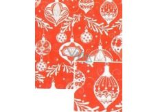 Nekupto Weihnachtsgeschenkpapier 70 x 200 cm Roter weißer Flachmann