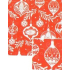 Nekupto Weihnachtsgeschenkpapier 70 x 200 cm Roter weißer Flachmann