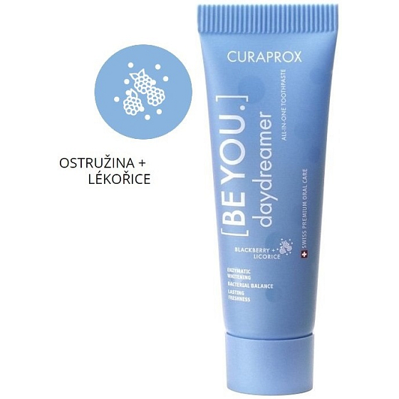 Curaprox Be You Daydreamer Brombeere und Lakritze Whitening Zahnpasta mini 10 ml