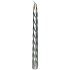 Emocio Elegance Metall Silber gedreht konische Kerze 23 x 230 mm