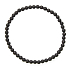 Onyx Facettenmatte Armband elastischer Naturstein, Kugel 4 mm / 19 cm, Lebenskraftstein