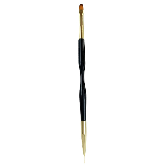Kosmetikpinsel für Gel-Nägel + Dekoration 19 cm