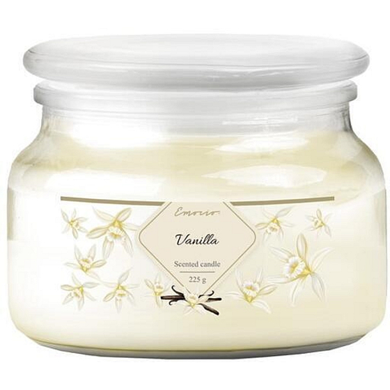 Emocio Vanilla - Vanilka vonná svíčka sklo se skleněným víčkem 567 g 100 x 79 mm