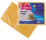 Niteola Snackbeutel, HDPE, 20 × 30 cm, Dicke 12 µ, gelb, 50 Stk