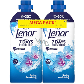 Lenor Spring Awakening koncentrovaná aviváž 2 x 59 dávek 2 x 1239 ml, duopack Lenor Spring Awakening koncentrovaná aviváž 2 x 59 dávek 2 x 1239 ml, duopack