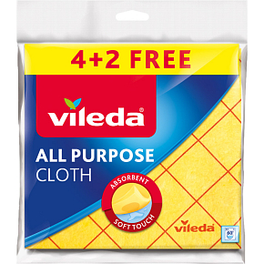 Vileda universeller Tuch 38 × 40 cm, 4+2 Stück Vileda universeller Tuch 38 × 40 cm, 4+2 Stück
