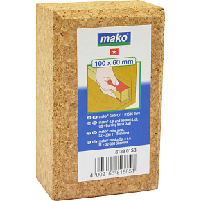 Mako Schleifblock Kork, 100 × 40 × 60 mm