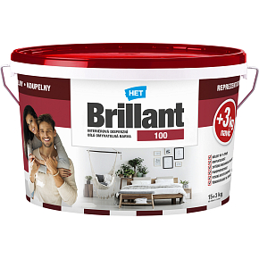 Het Brillant 100 Malerfarbe abwaschbar, 15 + 3 kg