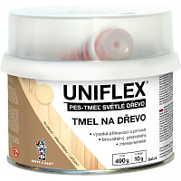 Uniflex PES-TMEL Holz, Holzspachtel, helles Holz, 500 g
