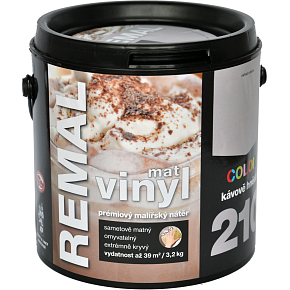 REMAL Vinyl Color mat waschbare Farbe für Wände, 210 Kaffee Braun, 3,2 kg REMAL Vinyl Color mat waschbare Farbe für Wände, 210 Kaffee Braun, 3,2 kg
