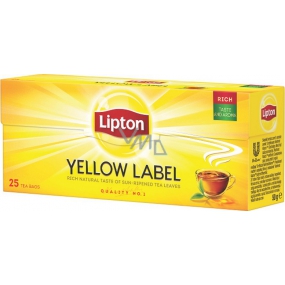 Lipton Yellow Label Tee mit schwarzem Geschmack 25 Aufgussbeutel 50 g