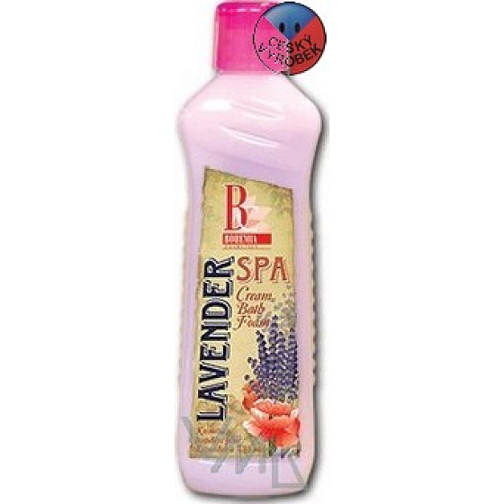 Bohemia Gifts Spa Lavendel und Mohncreme Badeschaum1 l