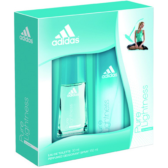 Adidas Pure Lightness Eau de Toilette 30 ml + Deodorant Spray 150 ml, Geschenkset