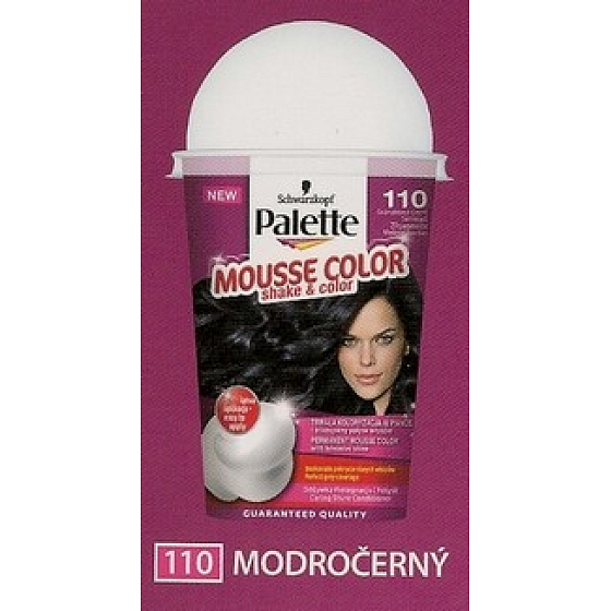 Schwarzkopf Palette Mousse Color Shake und Haarfarbe 110 Blau-Schwarz