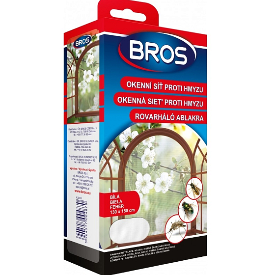 Bros Insect Fensternetz weiß 130 x 150 cm 1 Stück