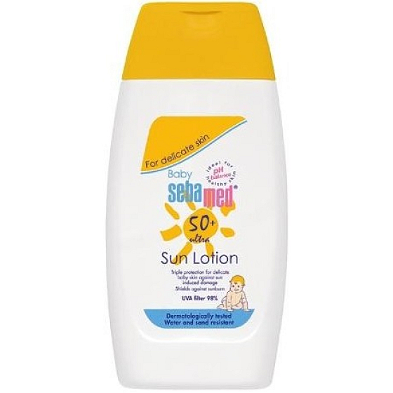SebaMed Baby Sun SPF50 Sonnenschutzlotion für Kinder sehr hoher Schutz 200 ml