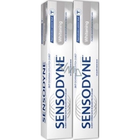 Sensodyne Whitening Zahnpasta macht empfindliche Zähne sanft 2 x 75 ml weiß