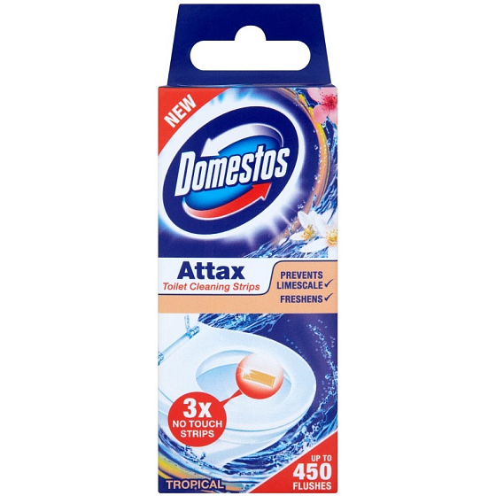 Domestos Attax Tropische Toilettenreinigungsstreifen 3 x 10 g