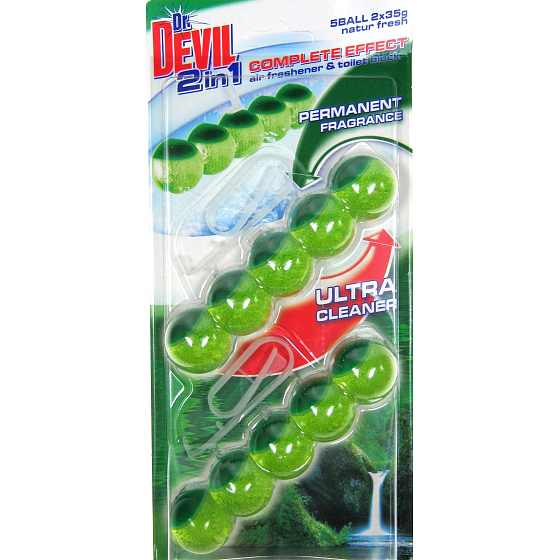 DR. Devil Natur Fresh 2in1 5Ball Toiletteneffekt mit vollständiger Wirkung 2 x 35 g