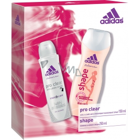 Adidas Cool & Care 48h Pro Clear Deodorant Antitranspirant Spray für Frauen 150 ml + Shape Shower Gel 250 ml, Kosmetikset