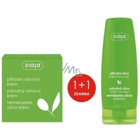 Ziaja Oliva Gesichtscreme geeignet für Kinder ab 1 Lebensmonat 50 ml + Oliva Hand- und Nagelcreme für trockene Haut 80 ml, Duopack