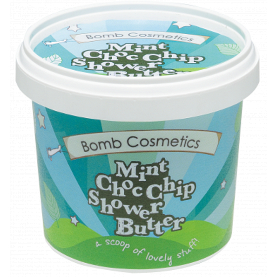Bomb Cosmetics Minze und Schokolade - Mint Choc Nip Natürliche Duschcreme für extrem trockene Haut 365 ml
