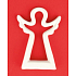 Engel Keramik Figur Silhouette 12 cm
