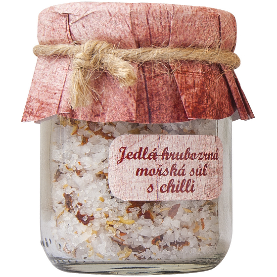 Böhmen Geschenke Chili Essbares grobes Meersalz 60 g