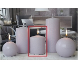 Lima Eis Pastell Kerze hell lila Zylinder 80 x 100 mm 1 Stück