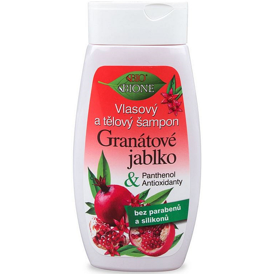 Bione Cosmetics Granatapfel Haar- und Körpershampoo 260 ml