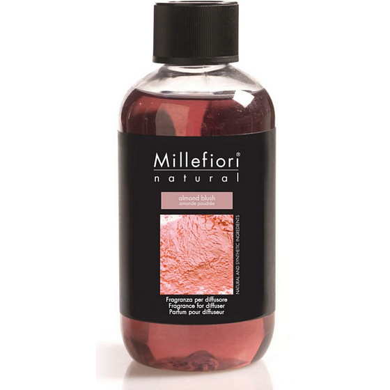 Millefiori Milano Natural Almond Blush - Mandelpulver-Diffusorfüllung für Weihrauchstiele 250 ml
