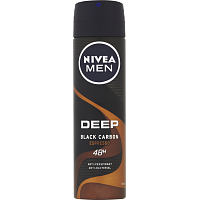 Nivea Men Deep Black Carbon Espresso Antitranspirant, 150 ml