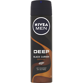 Nivea Men Deep Black Carbon Espresso Antitranspirant, 150 ml