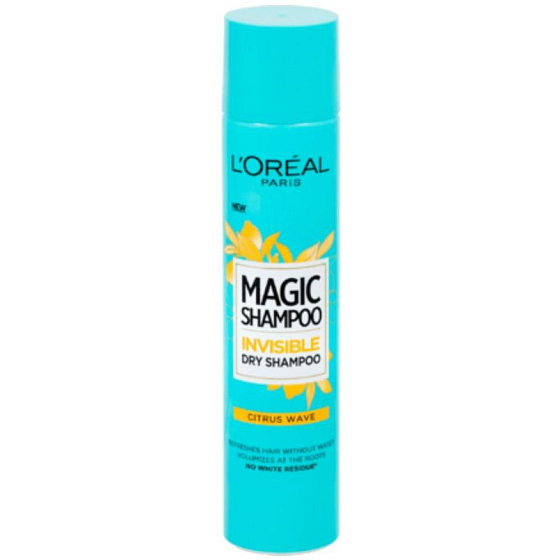 Loreal Paris Magic Citrus Wave Trockenshampoo für Haarvolumen, das keine weißen Flecken hinterlässt 200 ml