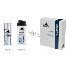Adidas Adipure Antitranspirant Deodorant Spray für Männer 150 ml + Duschgel 250 ml, Kosmetikset