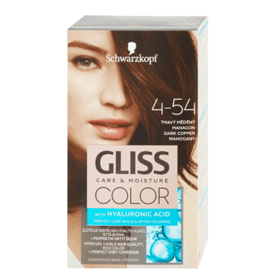 Schwarzkopf Gliss Farbe Haarfarbe 4-54 Dunkles Kupfermahagoni 2 x 60 ml