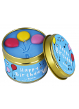 Bomb Cosmetics Happy Birthday - Happy Birthday Duftende natürliche, handgefertigte Kerze in einer Blechdose brennt bis zu 35 Stunden