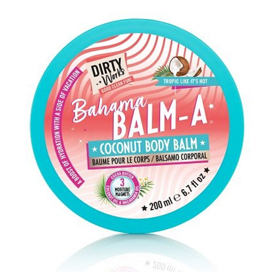 Dirty Works Bahama pflegende Körpercreme mit dem Duft von Kokosnuss 200 ml