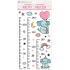 Wandsticker Kinder-Messlatte Elefanten, bis 160 cm