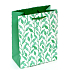 Nekupto Geschenkpapiertüte 23 x 18 x 10 cm Grüne Blätter 2015 50 KFM
